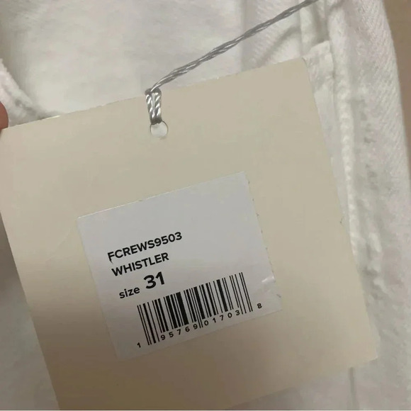 Favorite Daughter High Waist Boyfriend Jeans White Distressed Size 31 NWT New - Picture 9 of 14